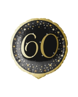 18/45cm Holgr. Cumple Estrellado Oro 60