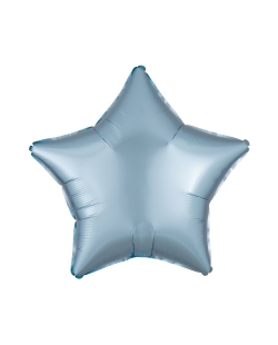 19/48cm Estrella Azul Pastel Satin