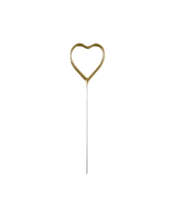 Bengala Corazon Oro 17cm 40 Pulgadas