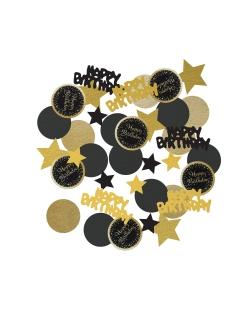 Confeti Cumple Estrellado Oro H.Bday 34gr