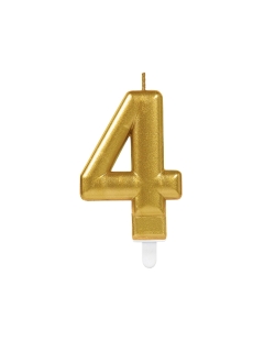 Vela Oro Nº 4 9,3cm