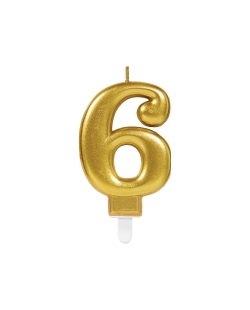 Vela Oro Nº 6 9,3cm