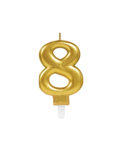 Vela Oro Nº 8 9,3cm
