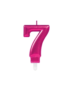 Vela Rosa Nº 7 9,3cm