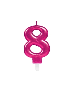 Vela Rosa Nº 8 9,3cm