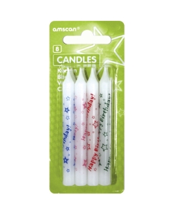 Velas Happy Birthday 8,3cm