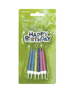 Velas Espiral Happy Birthday 6.3cm
