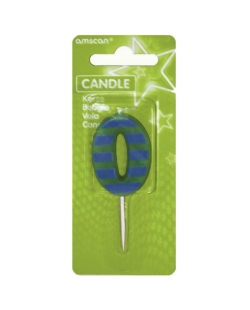 Vela Puntos Y Rayas Nº 0 7,6cm