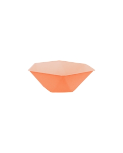 Bowls Hexag. 15.8X13.7cm Vert Decor Naranja Oscuro(12X6)