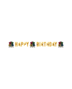 Guirnalda Letras H.Bday Harry Potter Escudos 180X13cm