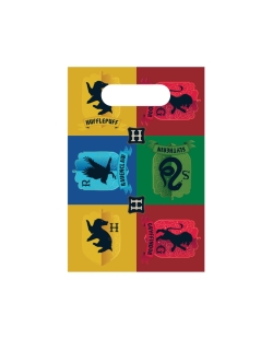 Bolsas Papel Harry Potter Escudos 16X23,6cm