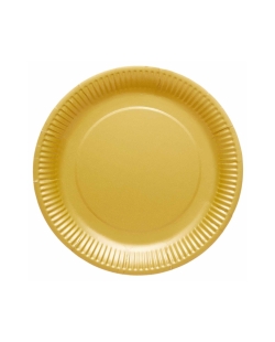 Platos 23cm Oro Crema