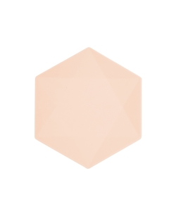 Platos Hexag. 26X22.6cm Vert Decor Albaricoque