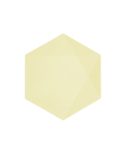 Platos Hexag. 26X22.6cm Vert Decor Amarillo