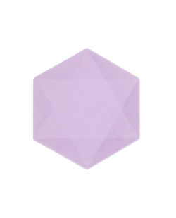 Platos Hexag. 26X22.6cm Vert Decor Morado