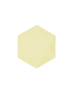 Platos Hexag. 20.8X18cm Vert Decor Amarillo