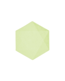 Platos Hexag. 20.8X18cm Vert Decor Verde