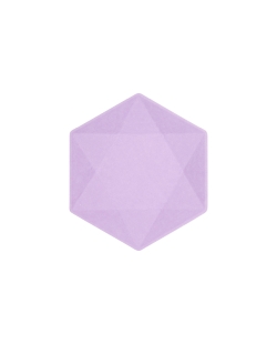 Platos Hexag. 20.8X18cm Vert Decor Morado
