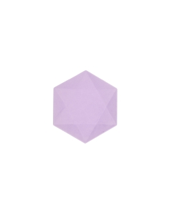 Platos Hexag. 15.8X13,7cm Vert Decor Morado