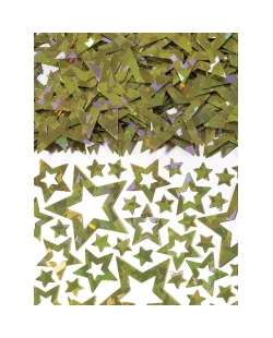 Confeti Estrellas Oro Brillante 14gr