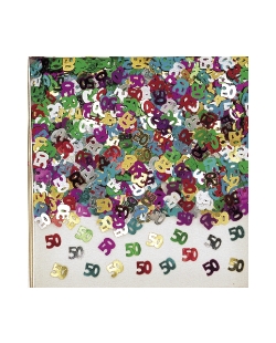 Confeti Numero 50 Multicolor 14gr