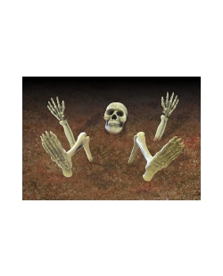Deco Suelo Esqueleto Plastico 18-32cm