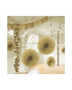 Decor. Kit Oro 274/213/20,3-56cm Papel/Foil