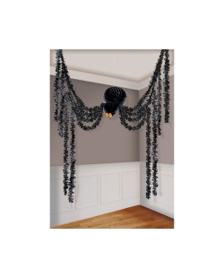 Deco Colgante Arañas Nido Abeja 360cm