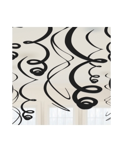 Deco Colg. Serpen Negra 55,8cm