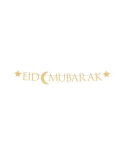 Guirnalda Letras Eid Mubarak 220X15cm