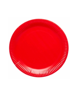 Platos 23cm Rojo Fiesta