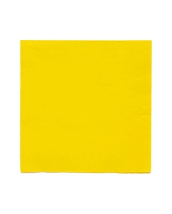 Servilletas 33X33cm Amarillo Flor
