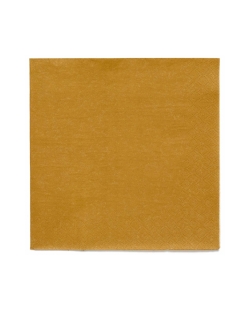 Servilletas 33X33cm Oro Crema