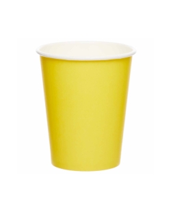 Vasos 237ml Amarillo Flor