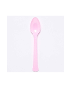 Cucharas Plastc. Rosa Nube 17cm