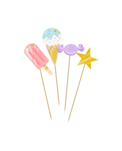 Deco Tarta Picks Pastel Loco
