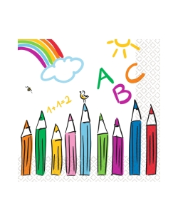 Servilletas 33X33 Vuelta Al Cole