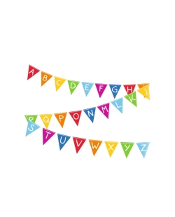 Banderin Papel A-Z Vuelta Al Cole 400X16cm