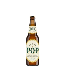 Botella Lanza Confeti Oro Foil Beer 23cm