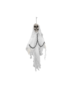 Animatronic Colgante Fantasma Mini Blanco 60X9X80cm