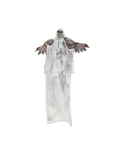 Animatronic Colgante Esqueleto Angel Malvado Con Alas 54X50 X 1,8M