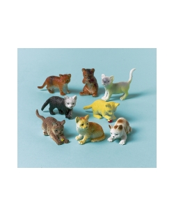 Juguete Gatos Plastico 4-6cm