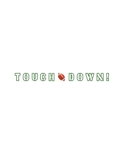 Guirnalda Letras Touch Down! Papel 180X15cm