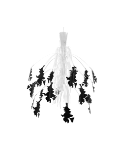 Deco Fuente Brujas 34X35cm Plastico