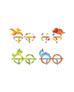 Gafas Papel Dino Jungla