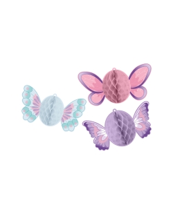 Deco Colgante Mariposas Nido Abeja