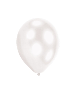 Globos Latex 27,5cm Led Blanco