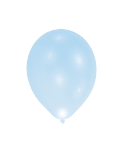 Globos Latex 27,5cm Led Azul