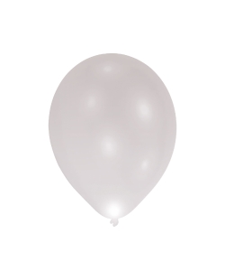Globos Latex 27,5cm Led Silver