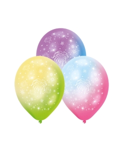 Globos Latex 27,5cm Led Fuegos Artificiales